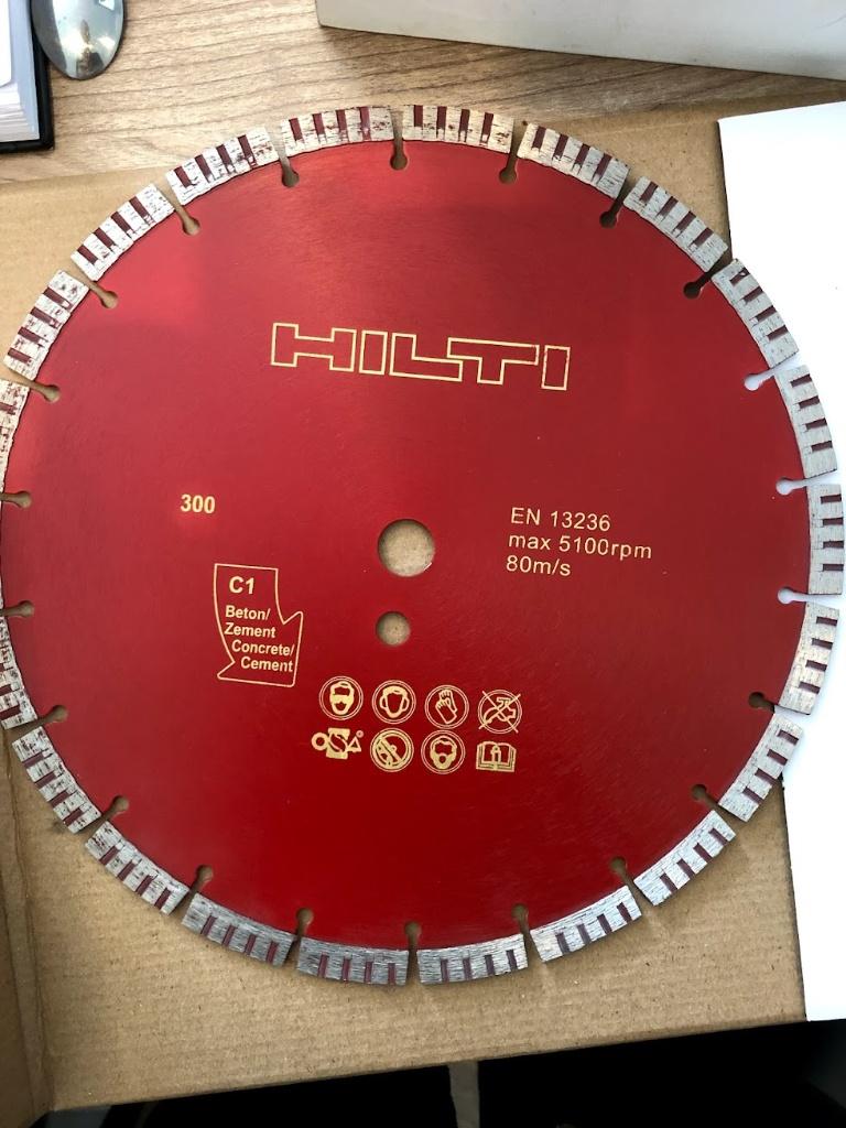 Hilti diamantzaagblad 300 mm 20 mm asgat nieuw diamantschijf, Ophalen of Verzenden, Nieuw