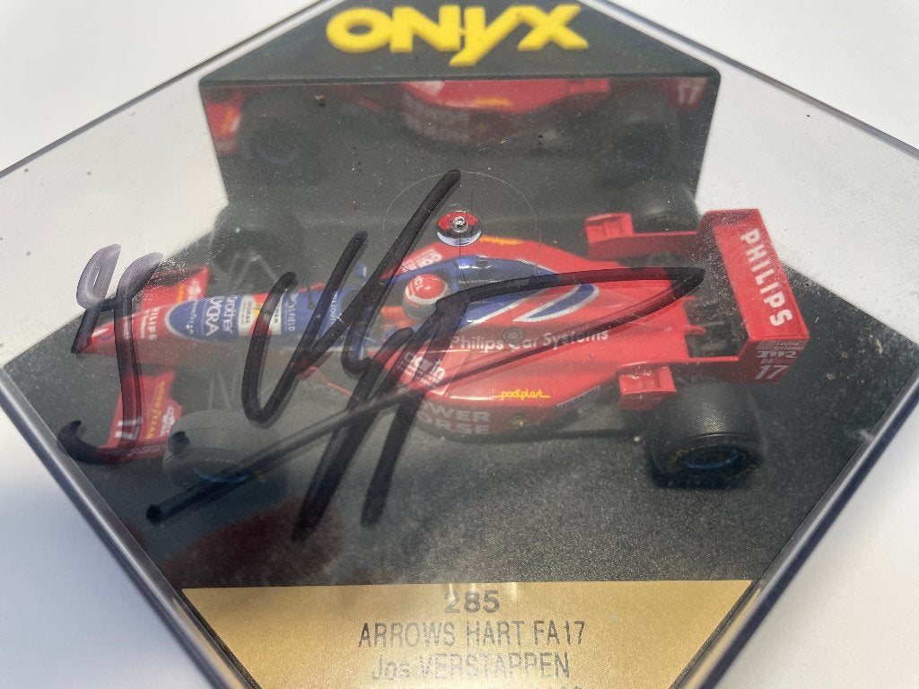 Arrows Hart FA17 Jos Verstappen Europe G.P. 97 handtekening, Ophalen of Verzenden, Zo goed als nieuw, Formule 1