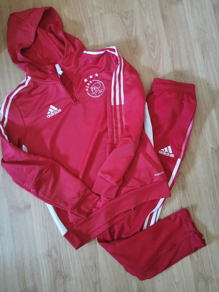 Adidas Ajax trainingspak maat 164, Adidas, Sport- of Zwemkleding, Ophalen of Verzenden, Zo goed als nieuw
