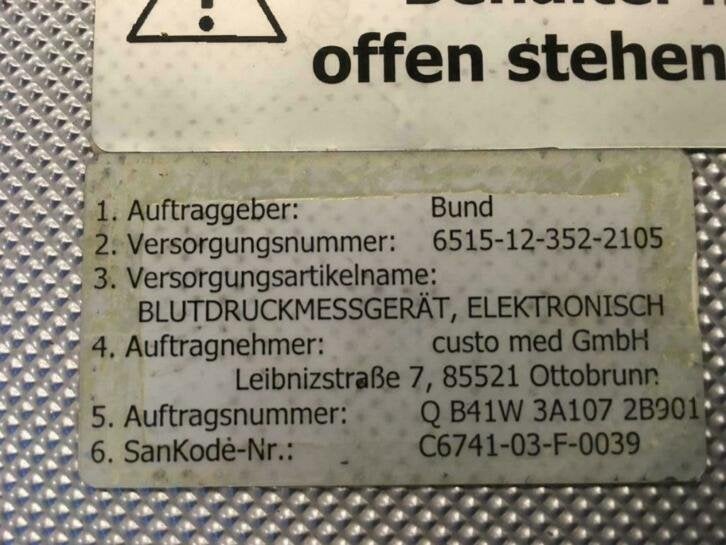 ambulante 24-uurs bloeddrukmeter Custo screen 200, Diversen, Verpleegmiddelen, Niet ingevuld, Gebruikt, Niet ingevuld, Ophalen of Verzenden