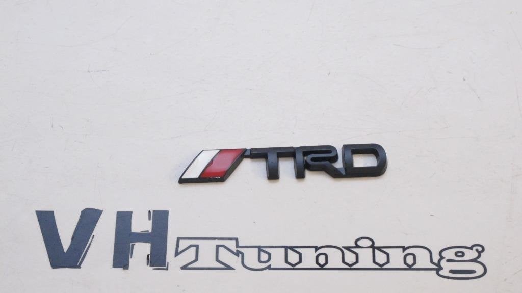 Toyota TRD 3D logo zelfklevend 9 cm metaal mat zwart, Ophalen of Verzenden