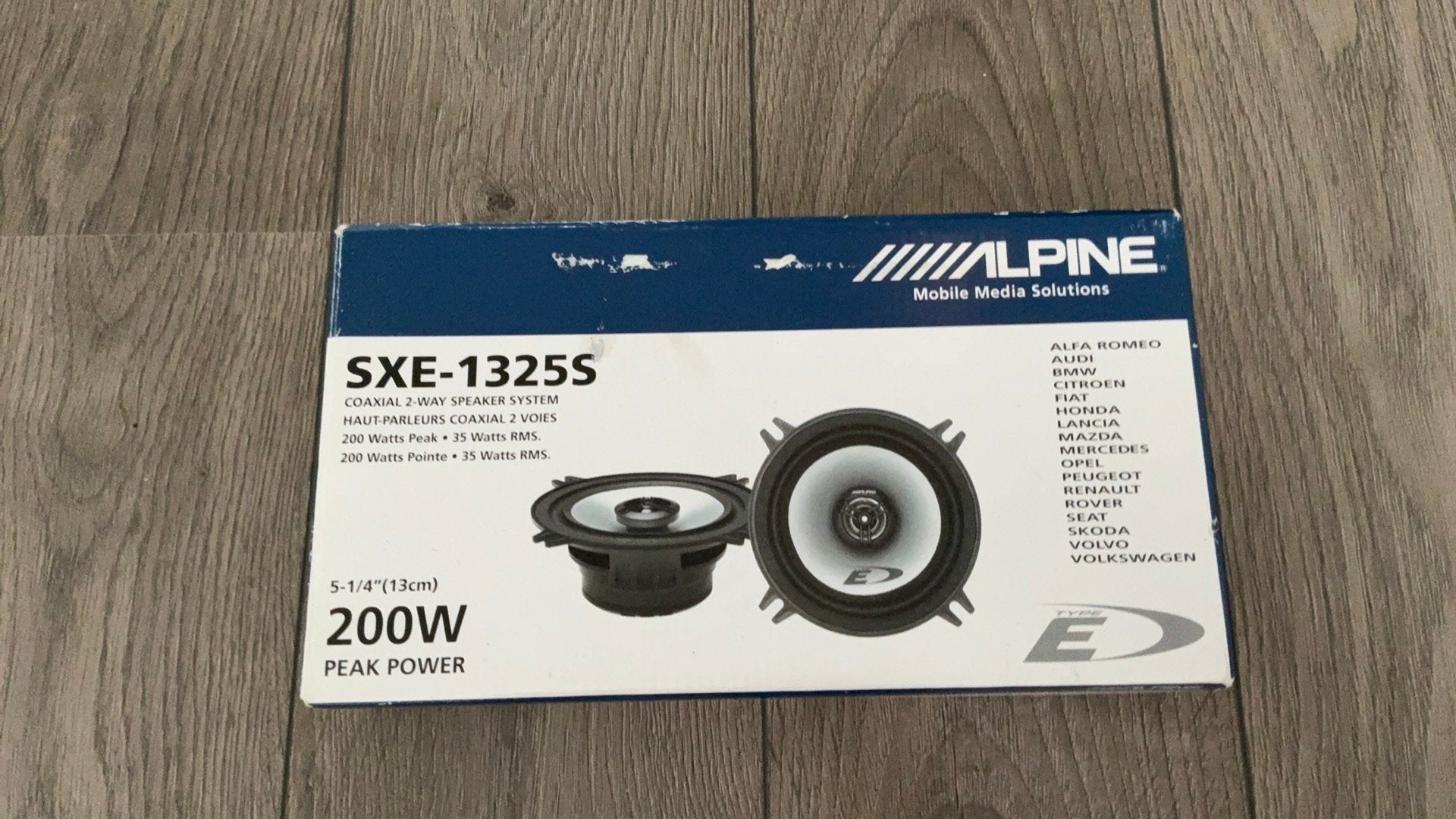 Alpine SXE-1325S 200W, Auto diversen, Autospeakers, Ophalen of Verzenden, Zo goed als nieuw