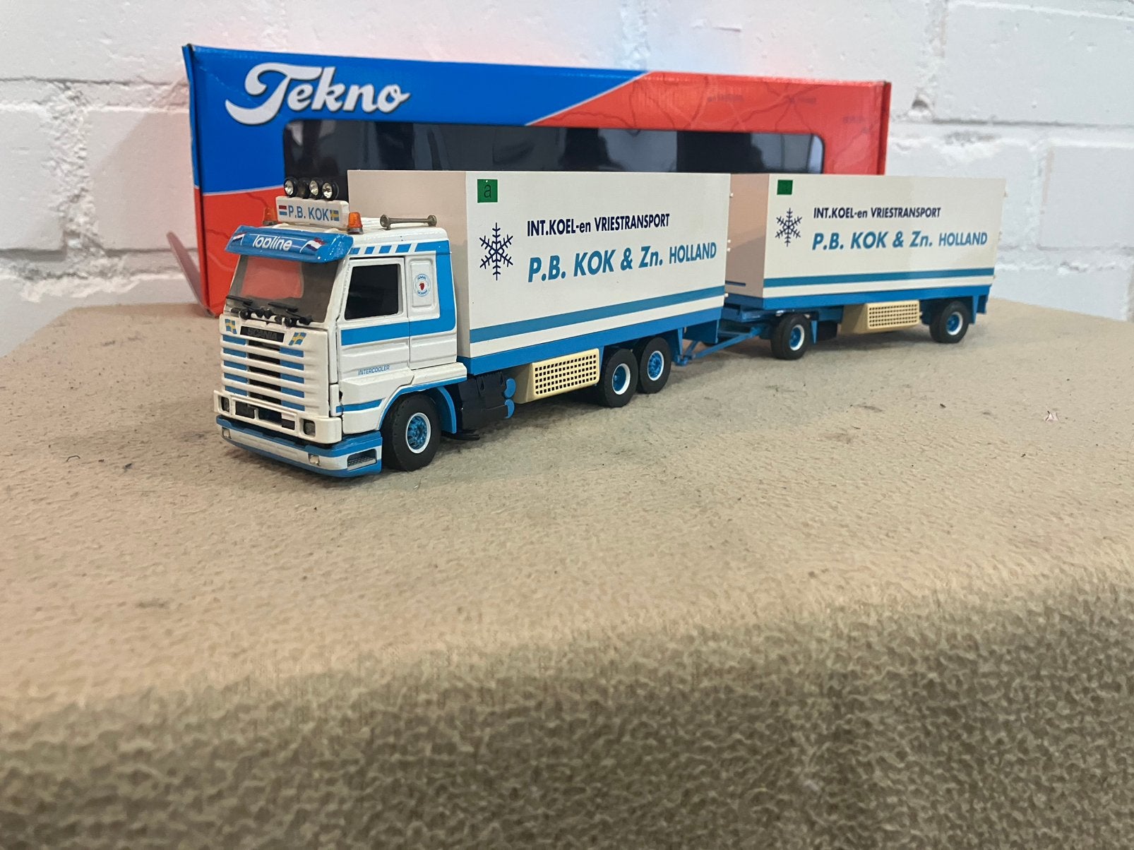Tekno Scania PB KOK, Ophalen of Verzenden, Zo goed als nieuw, Bus of Vrachtwagen, Tekno