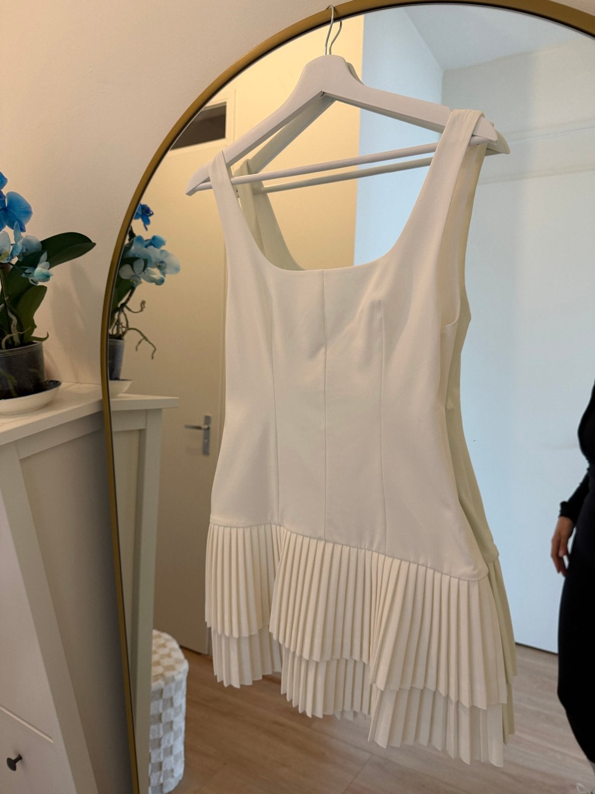 Zara mini jurkje wit maat S, nooit gedragen, Ophalen, Wit, Zo goed als nieuw, Maat 36 (S)