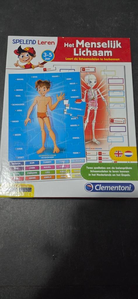 Clementoni Het Menselijk Lichaam Puzzel 3-5 jaar, Ophalen of Verzenden, 10 tot 50 stukjes, Gebruikt, 2 tot 4 jaar