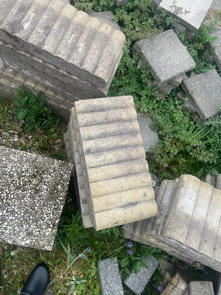 Palissades border randen gratis op te halen, Ophalen, Gebruikt, Beton, Overige typen