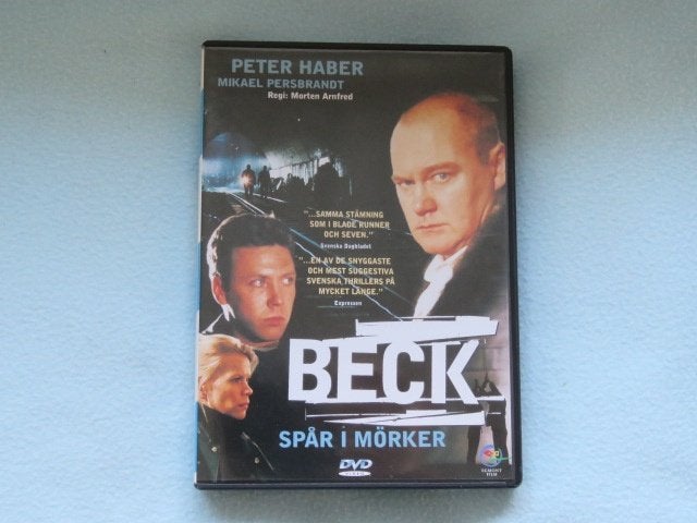 Zweedse DVD: Beck - Spår i mörker, Haber en Persbrandt, Vanaf 16 jaar, Ophalen of Verzenden, Zo goed als nieuw, Inclusief doosje