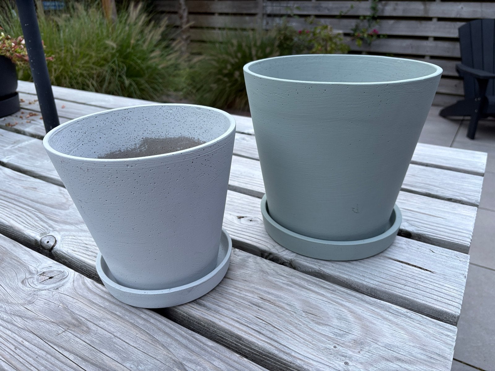 2x Hay bloempot (flowerpot) voor binnen, Ophalen, Rond, Binnen, Zo goed als nieuw