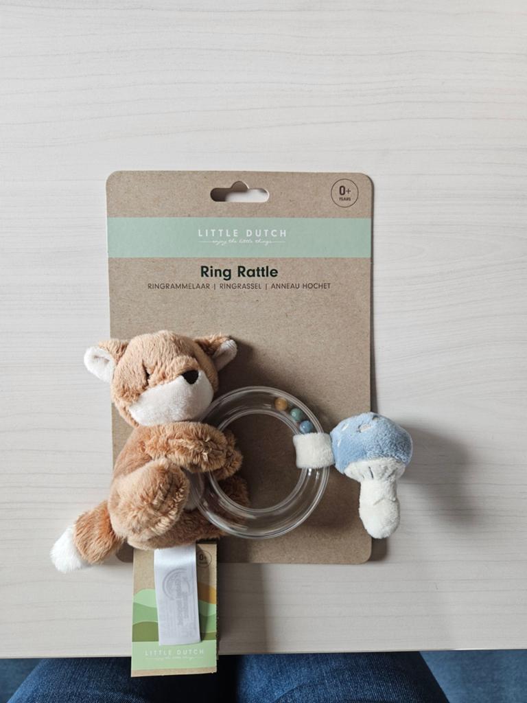 Little Dutch Rammelaar Nieuw - Ring Rattle Vosje, Kinderen en Baby's, Speelgoed | Babyspeelgoed, Ophalen, Nieuw, Rammelaar, Met geluid