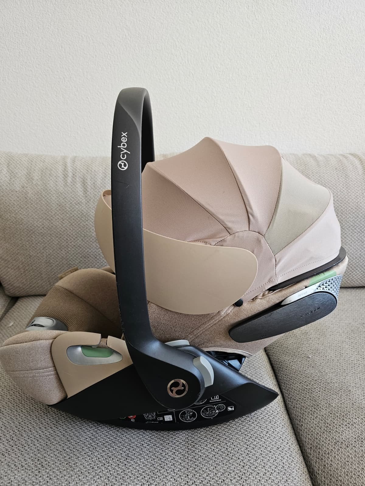 Cybex Cloud T plus i-Size autostoel met Isofix base 2x, Kinderen en Baby's, Autostoeltjes, Slaapstand, Zo goed als nieuw, Isofix