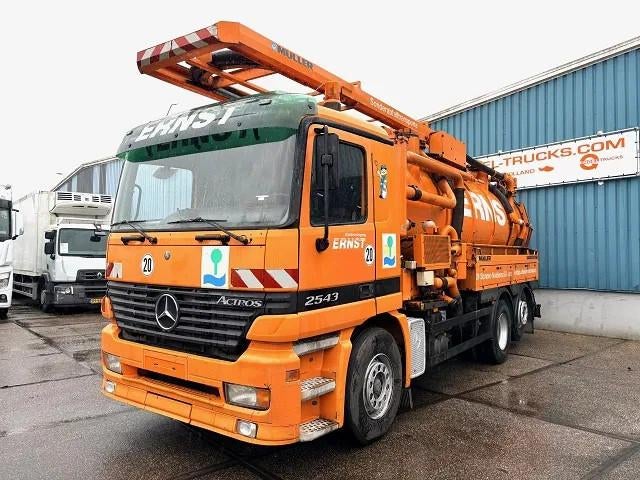 Mercedes-Benz Actros 2543 L 6x2 WITH 15,5 M3 MULLER F155EGH, Auto's, Vrachtwagens, Automaat, Overige kleuren, 428 pk, Mercedes-Benz