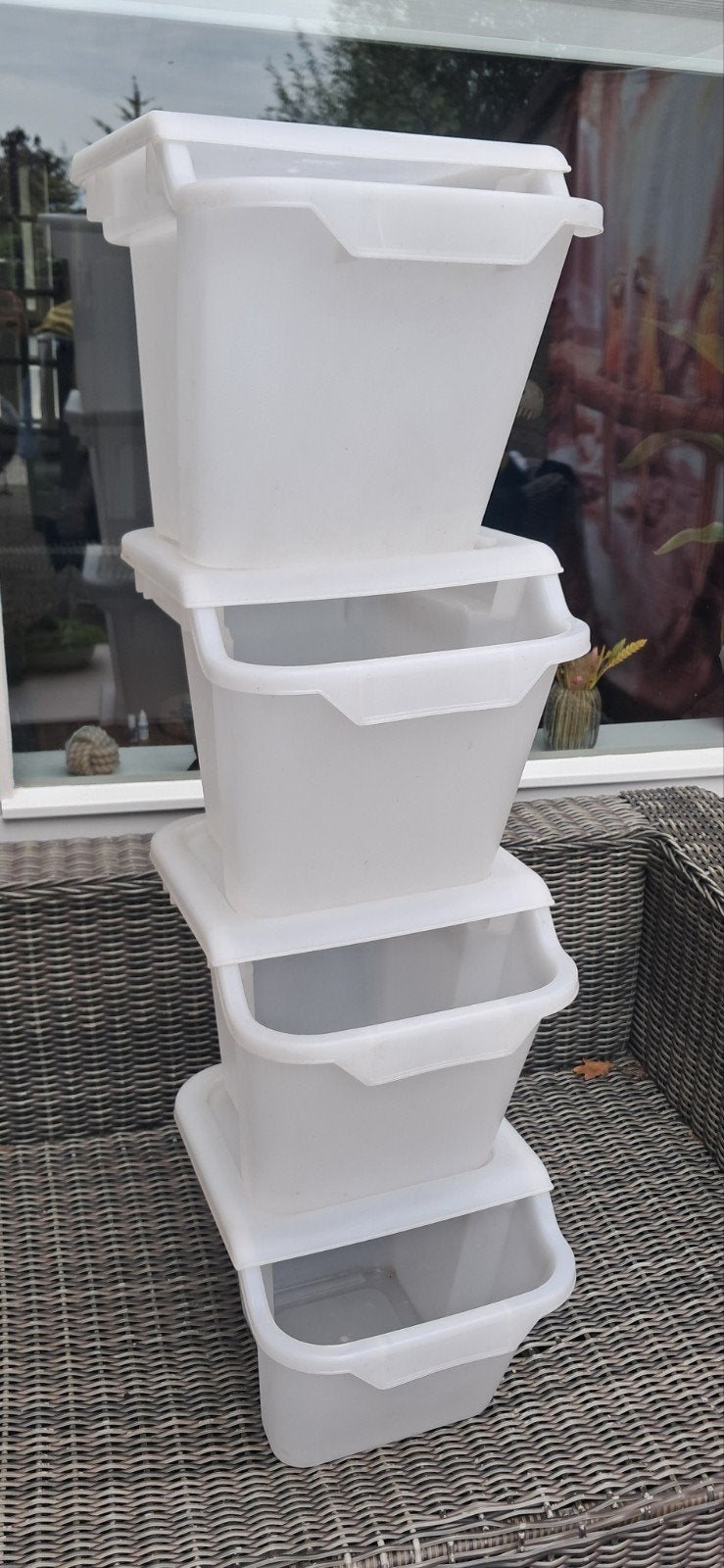 IKEA Opbergen Boxen - Set van 4 met deksel, Huis en Inrichting, Ophalen, Gebruikt