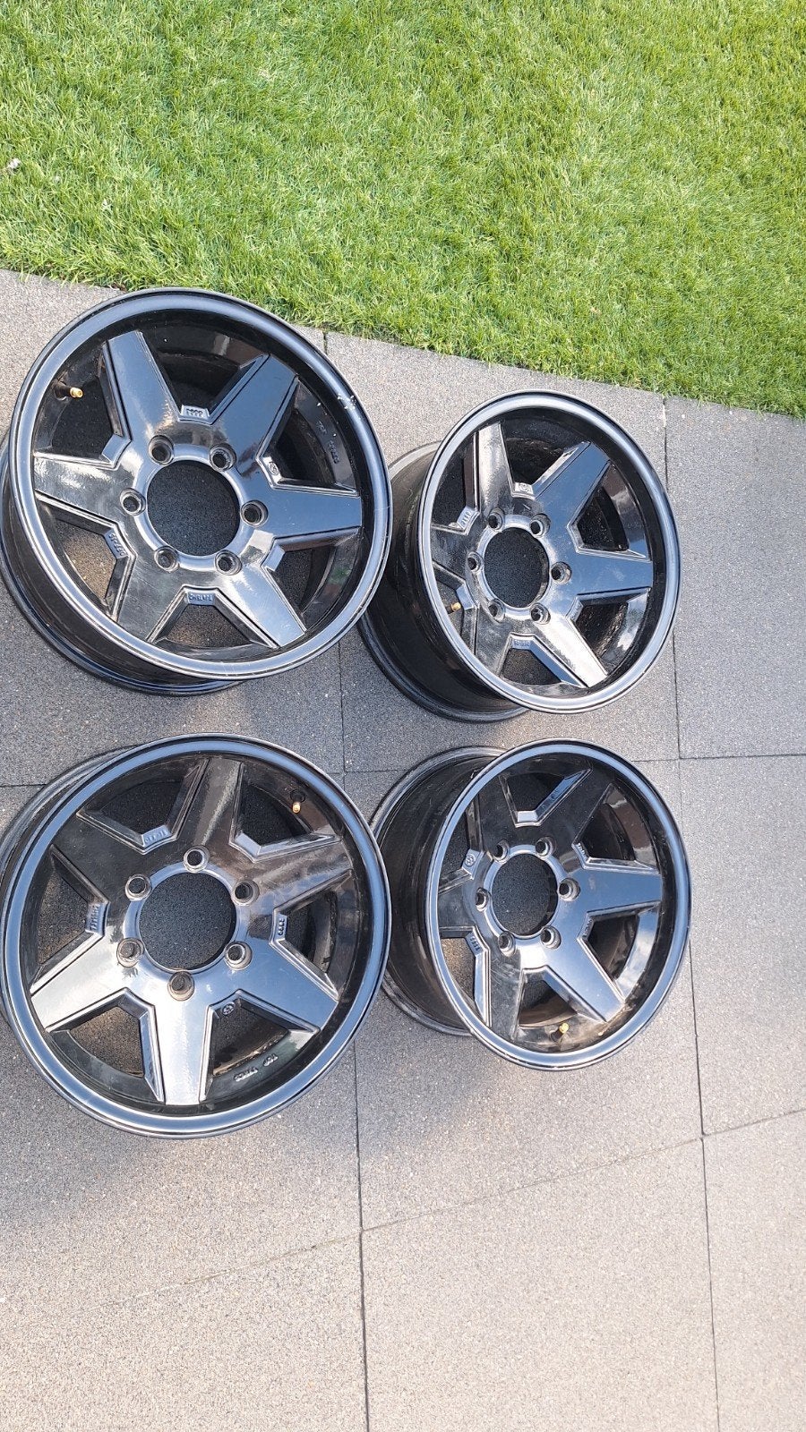 Toyota 15 inch velgen - Zwart 6x139.7, Auto-onderdelen, Ophalen, Gebruikt, 15 inch, Velg(en)