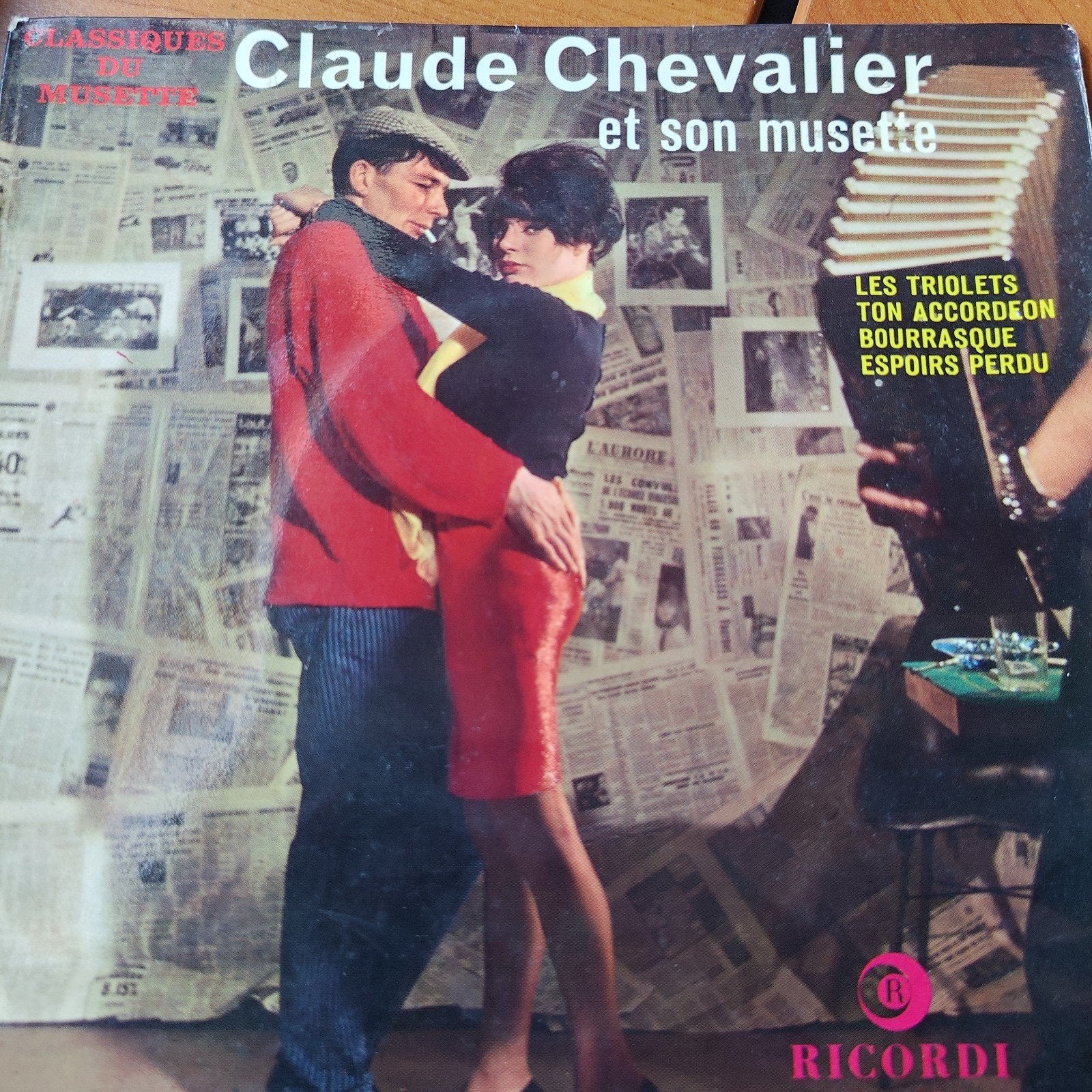 Claude Chevalier et son musette - Klassieke accordeon LP, Ophalen of Verzenden, Gebruikt, 7 inch, EP
