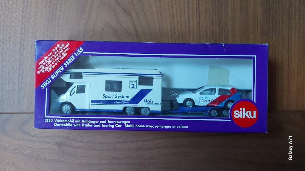 Siku 3130 Mobilhome met aanhanger - UPAT, Ophalen of Verzenden, Zo goed als nieuw, Bus of Vrachtwagen, SIKU