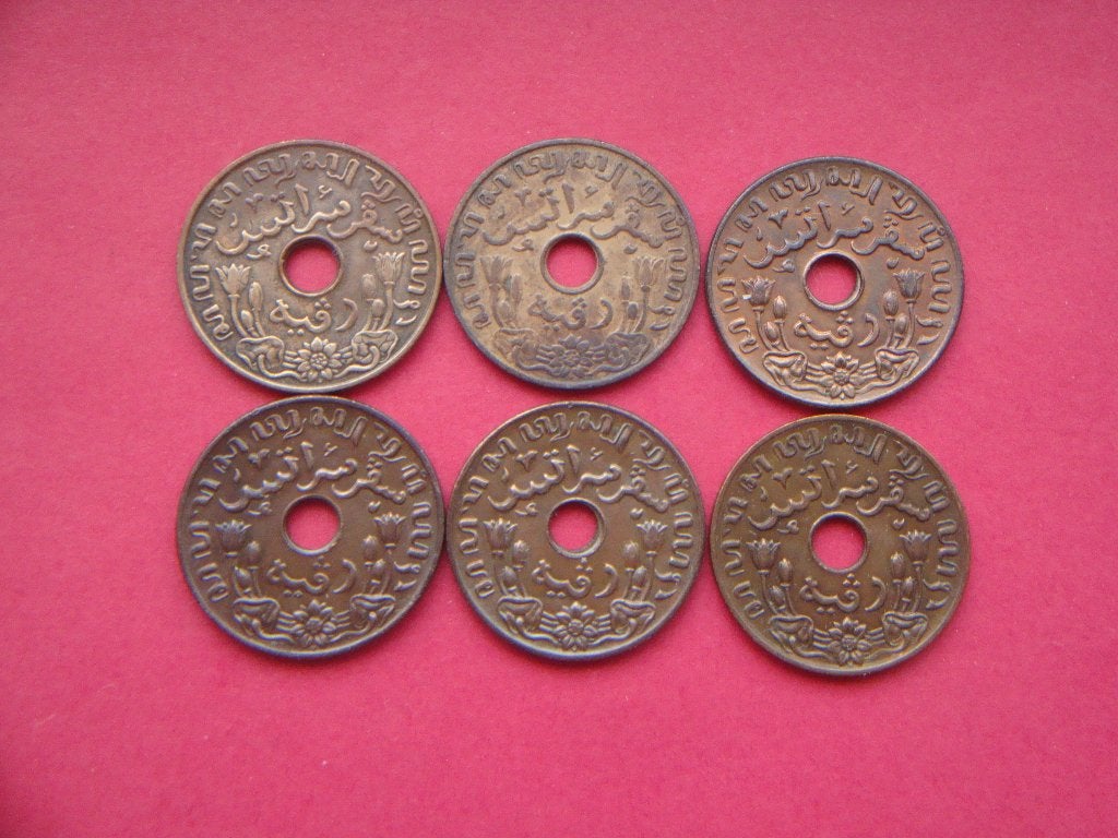 Nederlandsch Indië setje munten 1 Cent 1936 / 1945., Verzenden, Zuidoost-Azië, Setje