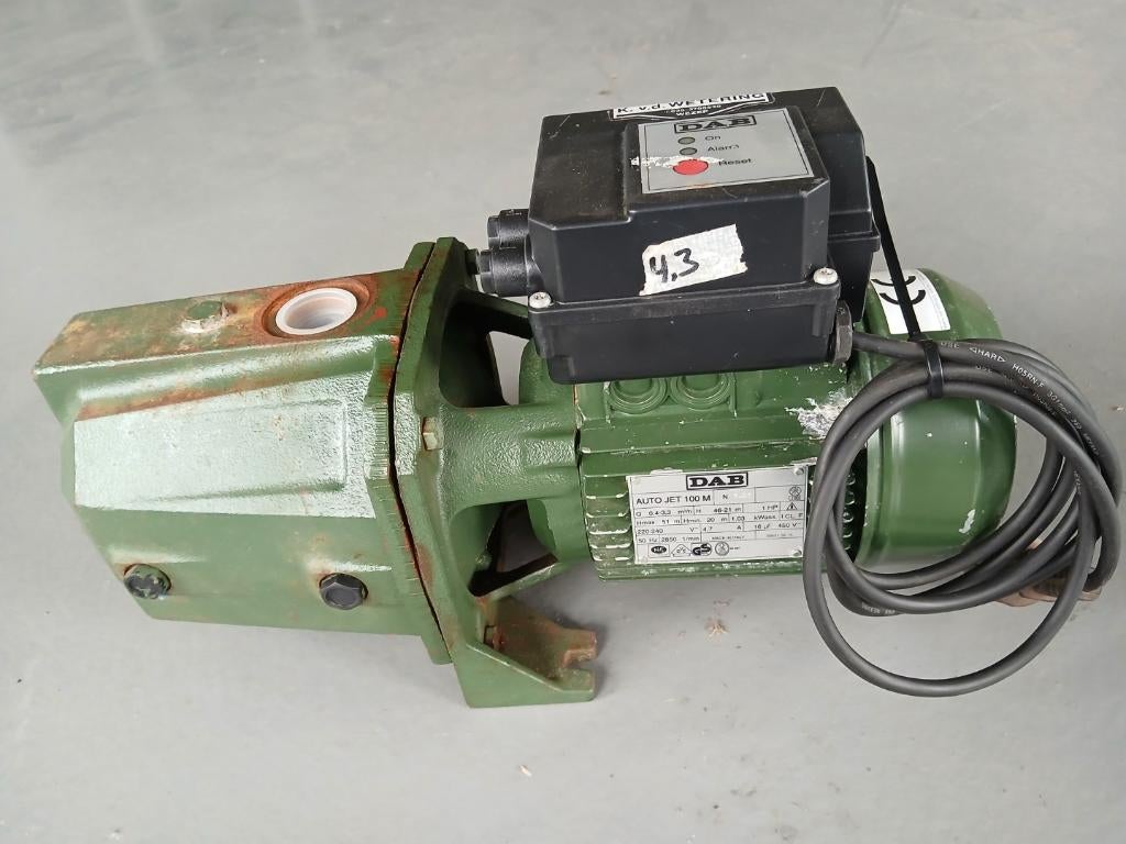 DAB Jet 100m waterpomp 3300 L per uur, Ophalen of Verzenden, Gebruikt, Elektrisch, Beregeningspomp