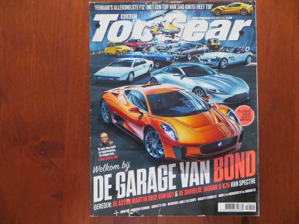 Top Gear 126 007 auto’s, Aston Martin DB10, Jaguar C-X75, Ophalen of Verzenden, Zo goed als nieuw, Overige merken