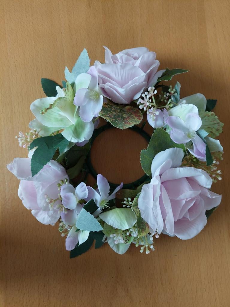 2 kransen met rozen en orchideeën, Ophalen of Verzenden