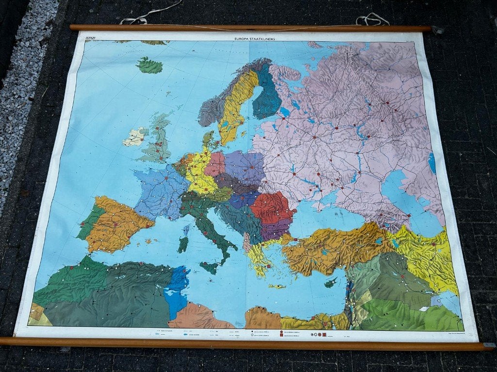 Europa, staatkundig, Antiek en Kunst, Ophalen of Verzenden, Aardrijkskunde