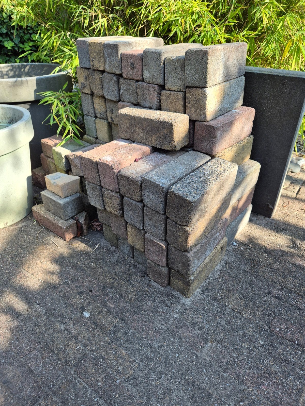 GRATIS  waalformaatjes, Ophalen, Gebruikt, Beton, Klinkers