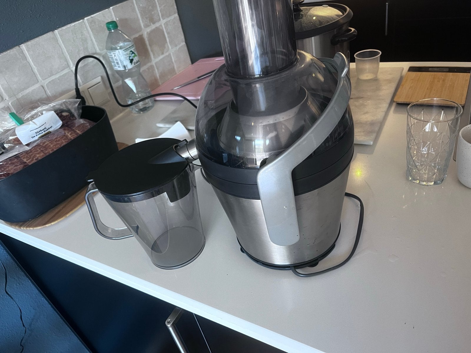 Philips Sapcentrifuge - HR1871/70 - RVS, Witgoed en Apparatuur, Ophalen, 1 tot 2 liter, 2 snelheden, Zo goed als nieuw