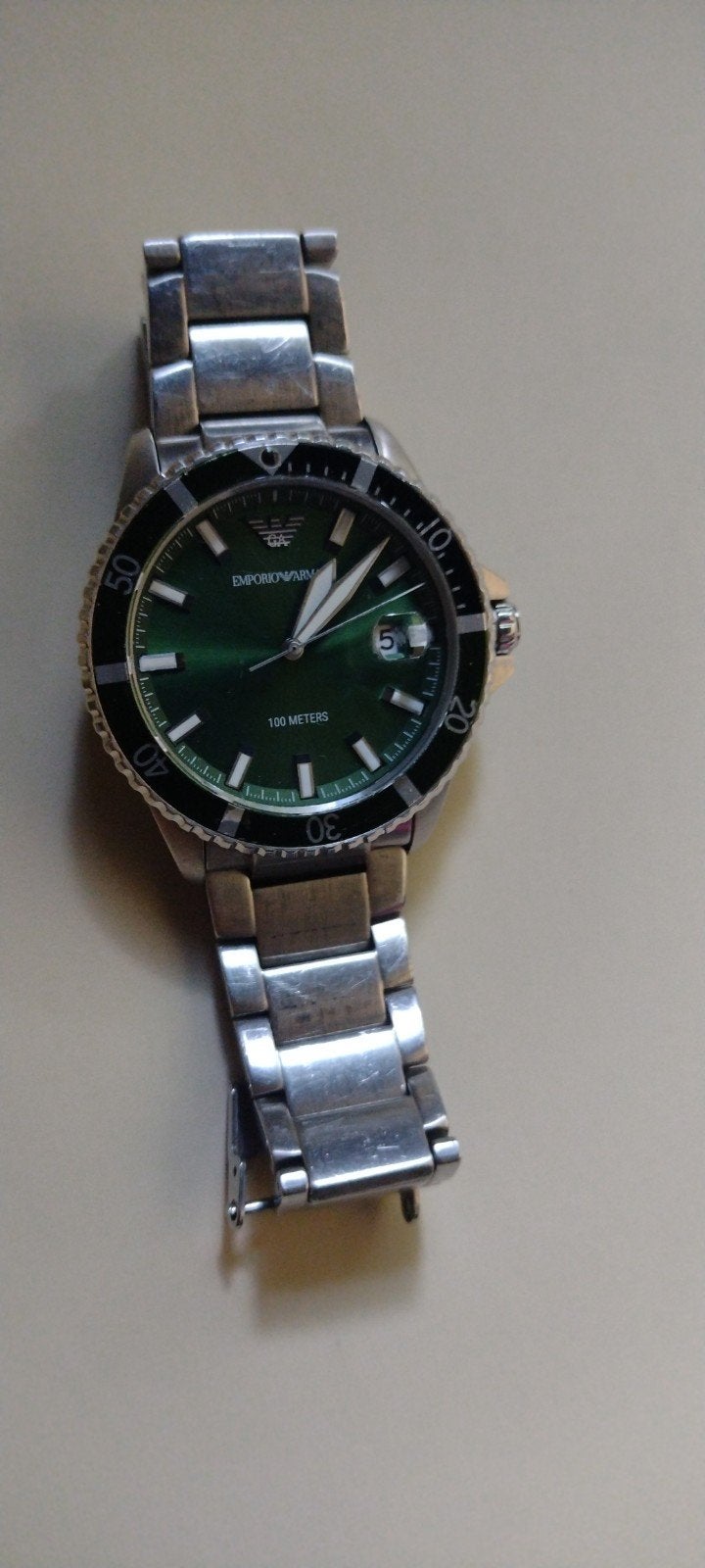 Echt Armani horloge - Stijlvol en authentiek, Sieraden, Tassen en Uiterlijk, Horloges | Heren, Overige merken, Staal, Staal, Polshorloge