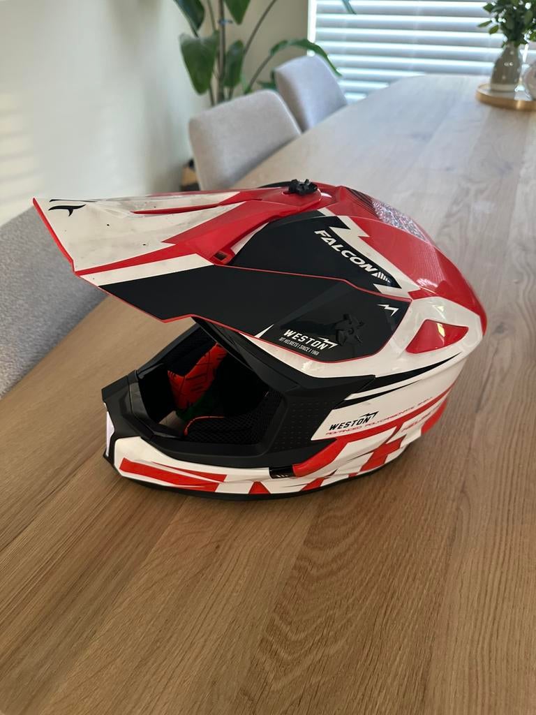 Falcon helm, Motoren, Kleding | Motorhelmen, Overige merken, Offroadhelm, XL, Ophalen of Verzenden