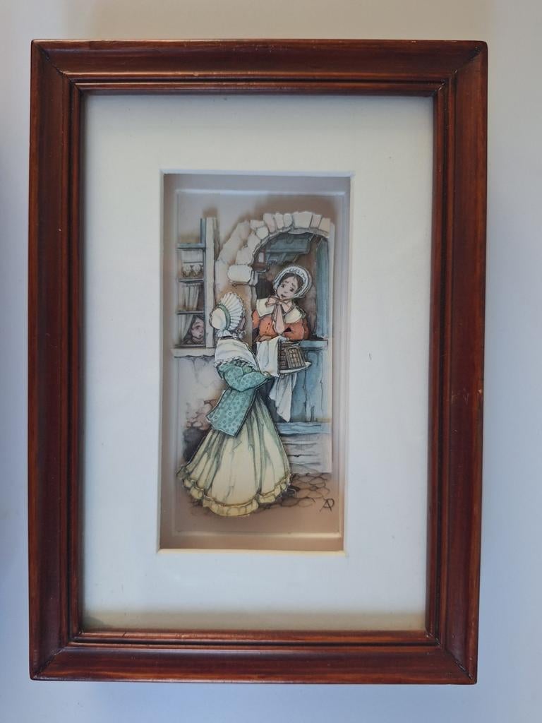 2 leuke ingelijste 3D prentjes van Anton Pieck.
18 x 12,5 cm, Ophalen of Verzenden, Zo goed als nieuw, Prent