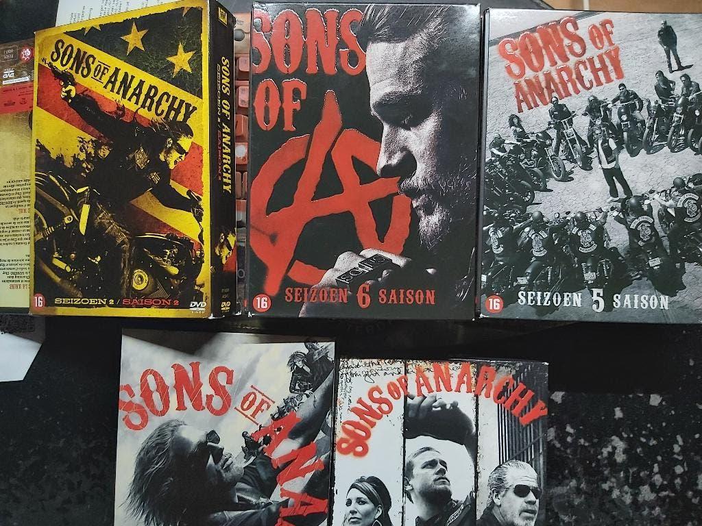 sons of anarchy   2 t/m. 6, Vanaf 12 jaar, Ophalen of Verzenden, Zo goed als nieuw, Actie en Avontuur