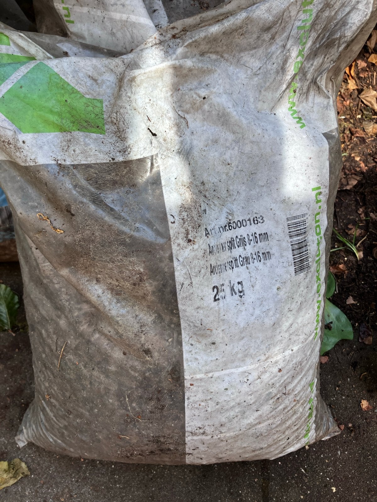Twee zakken Ardenner Split Grijs 8-16 mm, 25 kg per zak, Ophalen, Nieuw, Split, Grijs