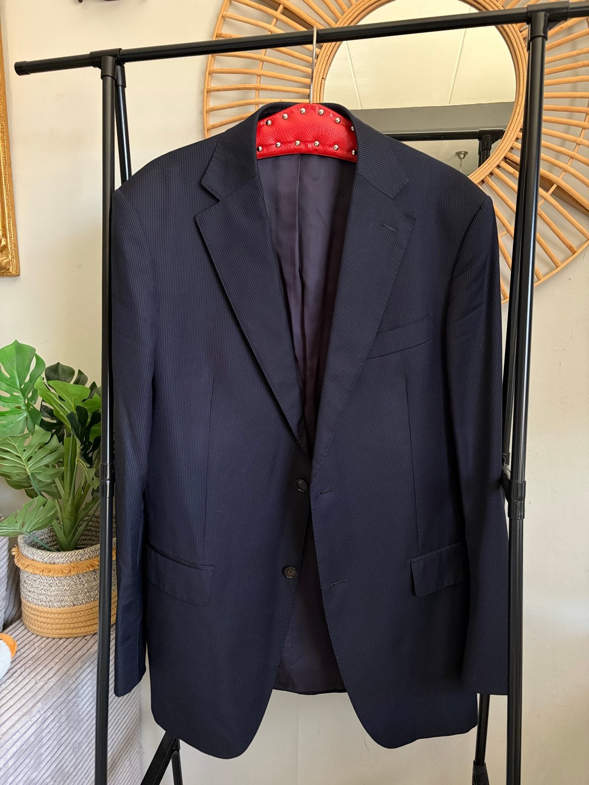 Suitsupply Navy Wol Blazer VBC Super 110's - Maat 42L, Ophalen of Verzenden, Zo goed als nieuw, Maat 52/54 (L), Blauw