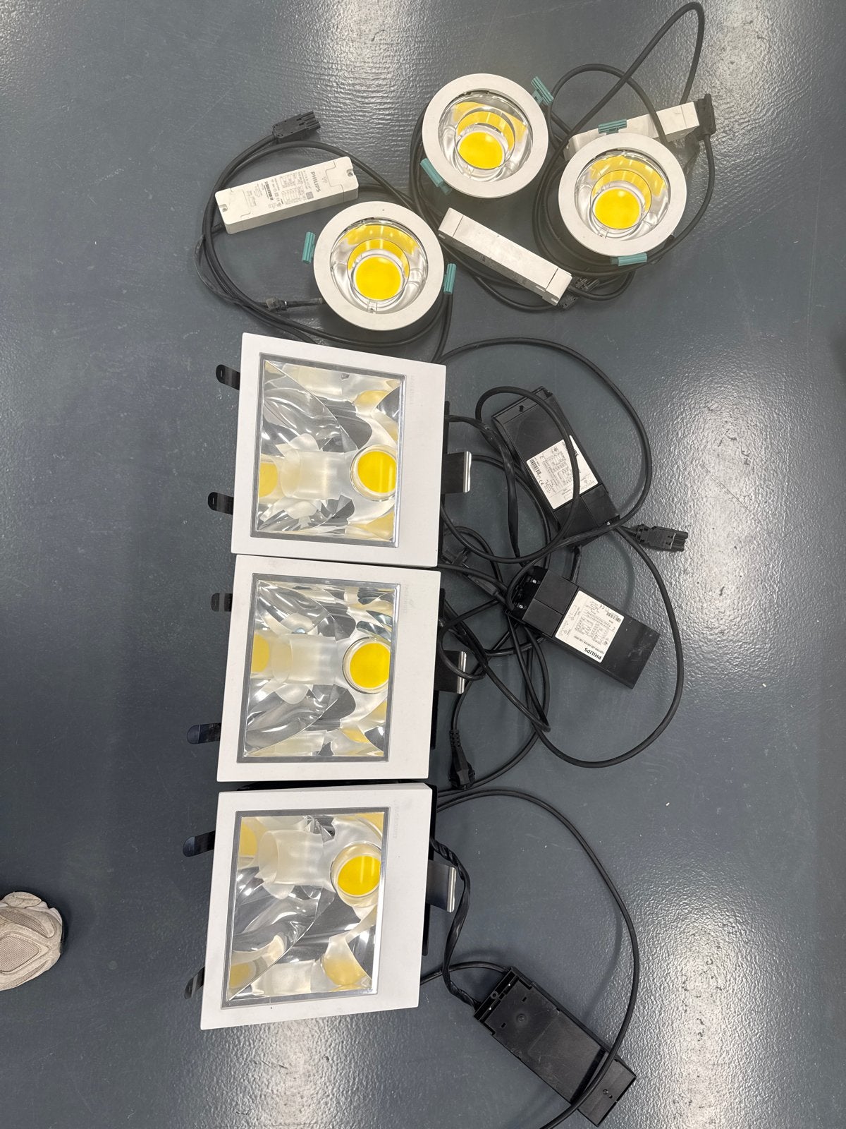 Fagerhult inbouw armaturen en Philips spots (gebruikt), Ophalen, Gebruikt, Philips, Led-lamp