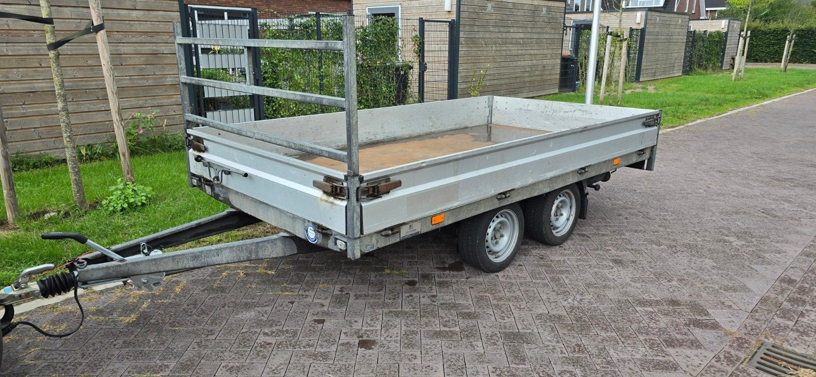 hapert aanhanger 2700kg met rijplaten, Ophalen, Gebruikt