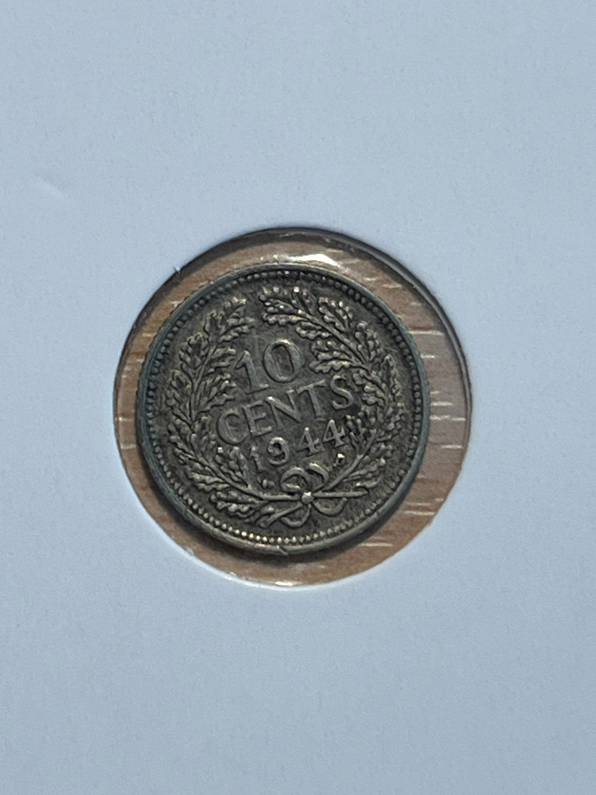 Nederlandse 10 cent munt 1944, Zilver, Ophalen of Verzenden, 10 cent, Koningin Wilhelmina