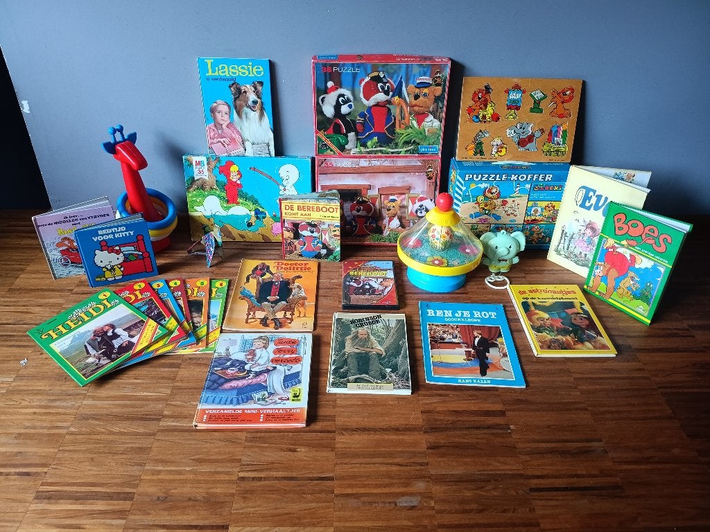 Lot retro speelgoed in 1 koop, Verzamelen, Retro, Ophalen of Verzenden, Huis en Inrichting