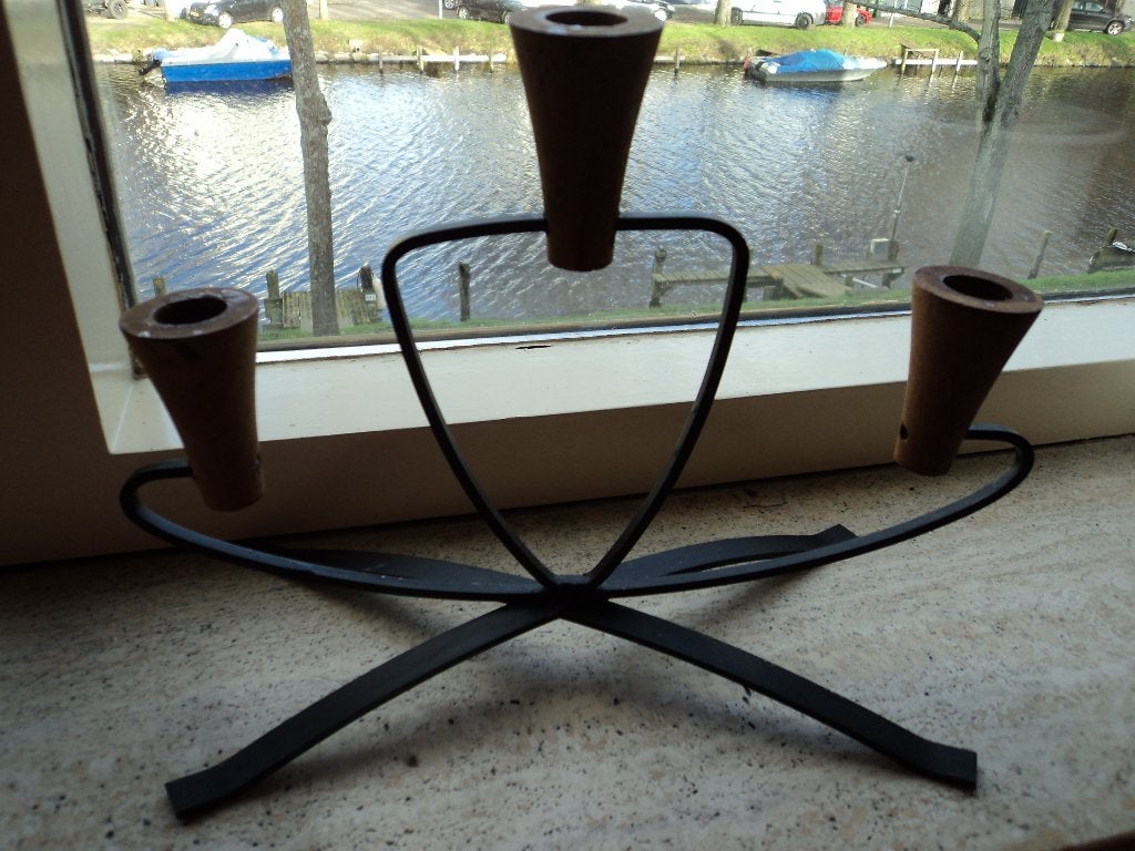 vintage mooie kandelaars, Ophalen of Verzenden, Overige materialen