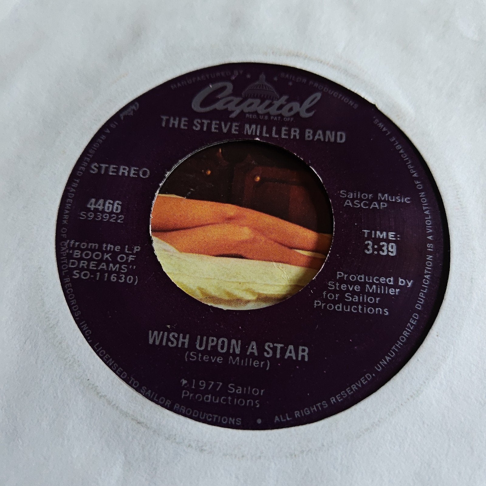 The Steve Miller Band - Wish Upon A Star (Vinyl Single), Gebruikt, 7 inch, Ophalen of Verzenden, EP