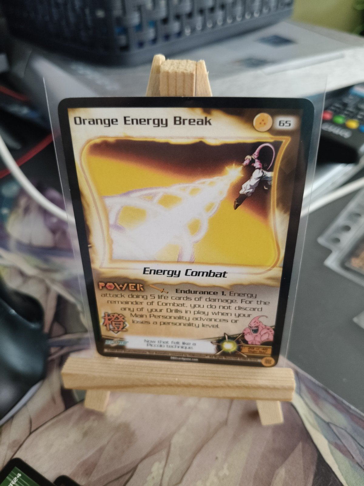 Dragon Ball Z TCG Orange Energy Break Kaart, Ophalen of Verzenden, Zo goed als nieuw, Losse kaart