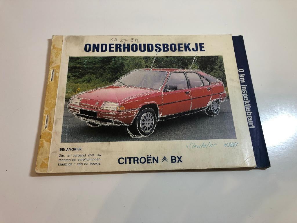 B931 Onderhoudsboekje Citroen BX, Auto diversen, Handleidingen en Instructieboekjes, Ophalen of Verzenden