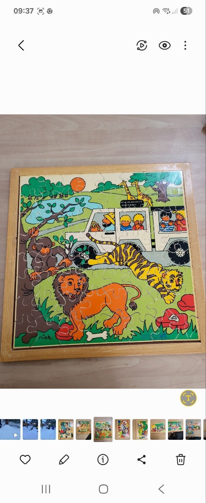 EDUCO Houten Dieren Puzzel - Educatief Speelgoed, Kinderen en Baby's, 2 tot 4 jaar, Gebruikt, 10 tot 50 stukjes, Ophalen of Verzenden