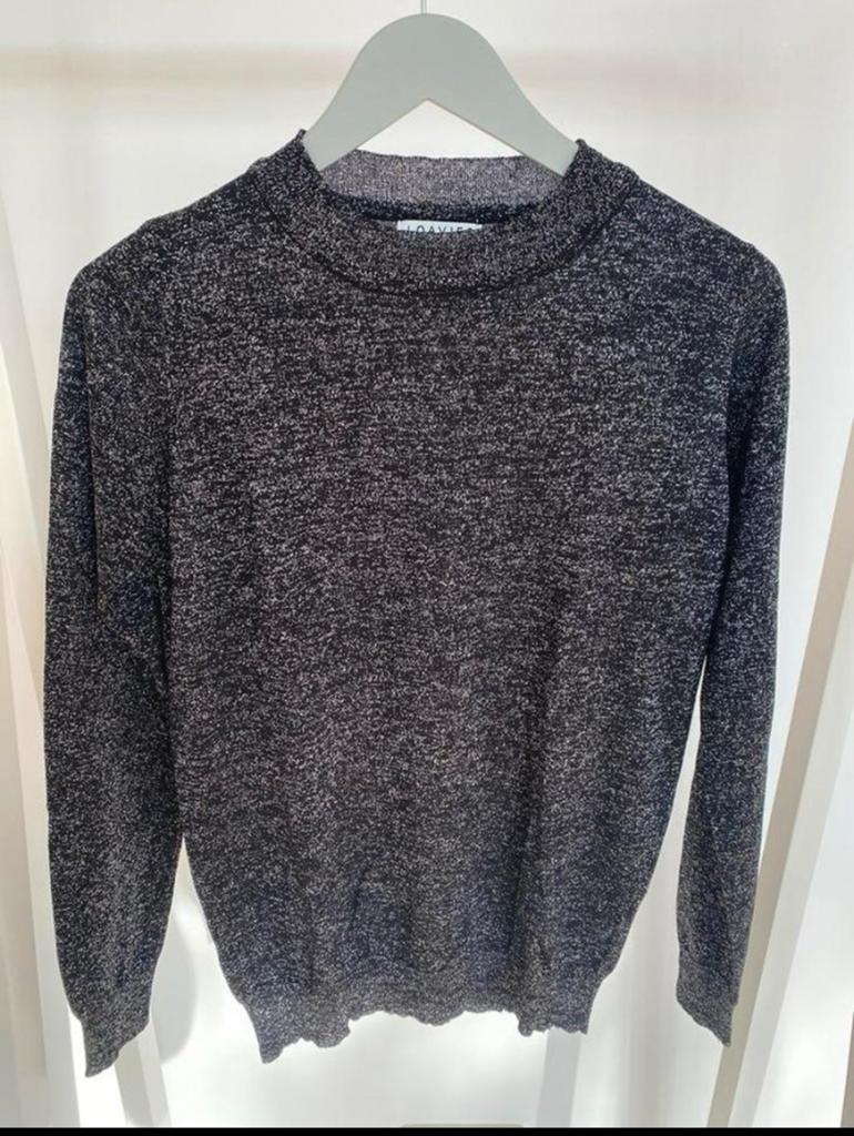 Loavies zwarte glittertop mt S, Ophalen of Verzenden, Zo goed als nieuw, Maat 36 (S), Zwart