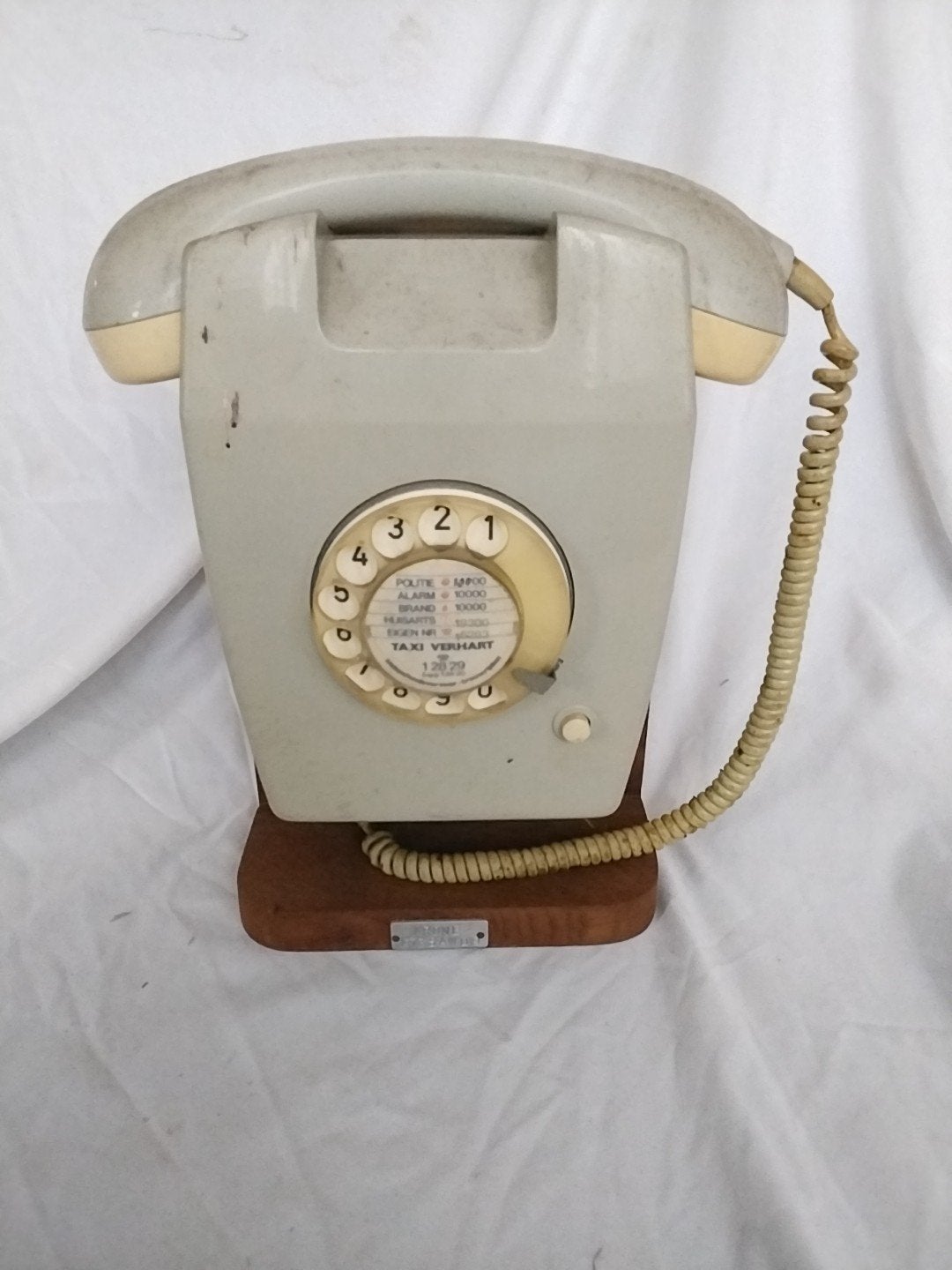 Vintage Telefoon met Draaischijf - Jaren '60/'70, Ophalen of Verzenden, Gebruikt, Met draaischijf