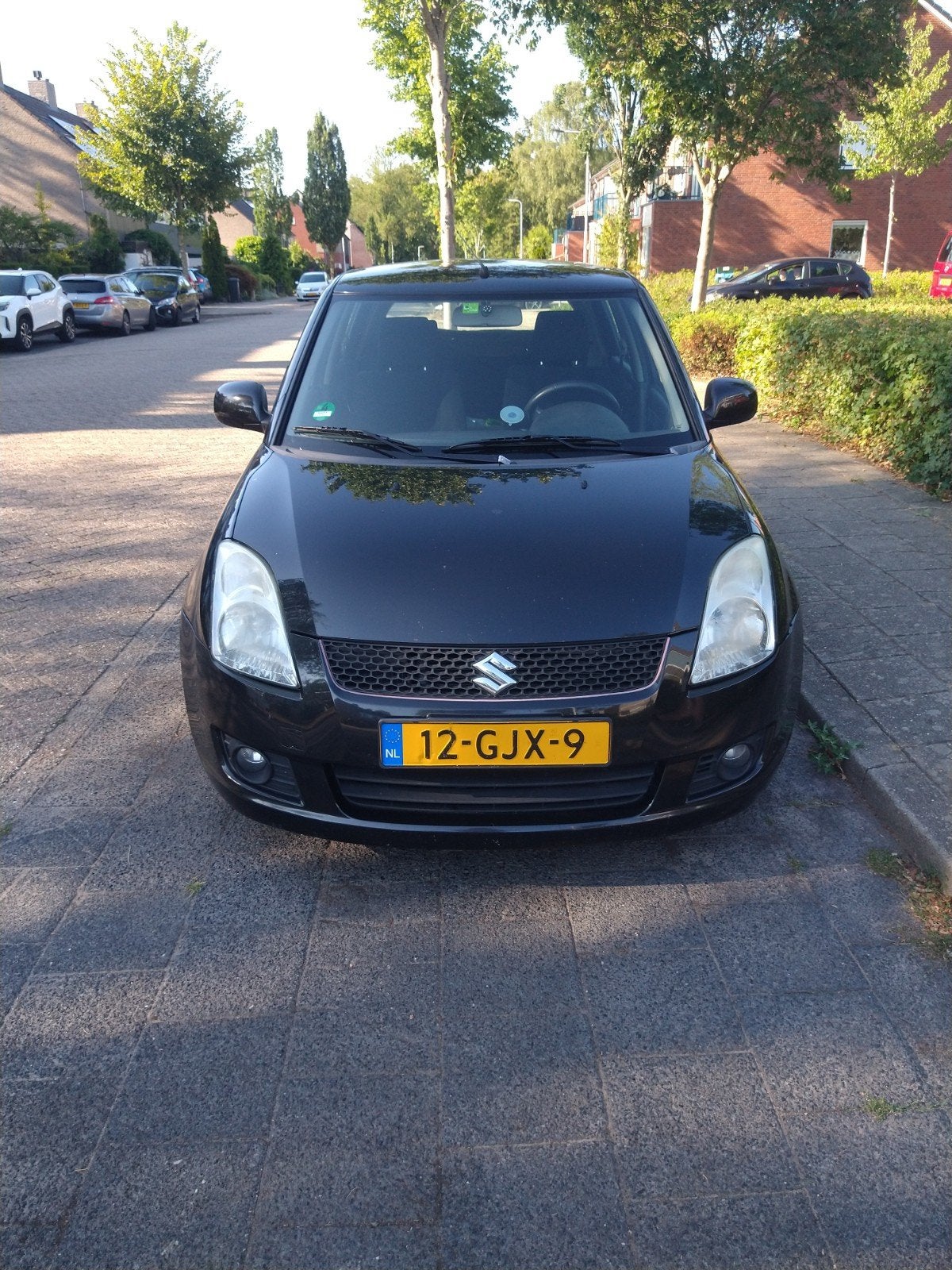Suzuki Swift 1.2 D 5D 2008 Zwart, Auto's, Voorwielaandrijving, Stof, 74 pk, Zwart
