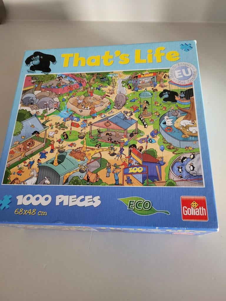 Goliath That's Life Puzzel 1000 Stukjes Dierentuin, Hobby en Vrije tijd, Denksport en Puzzels, Ophalen of Verzenden, 500 t/m 1500 stukjes