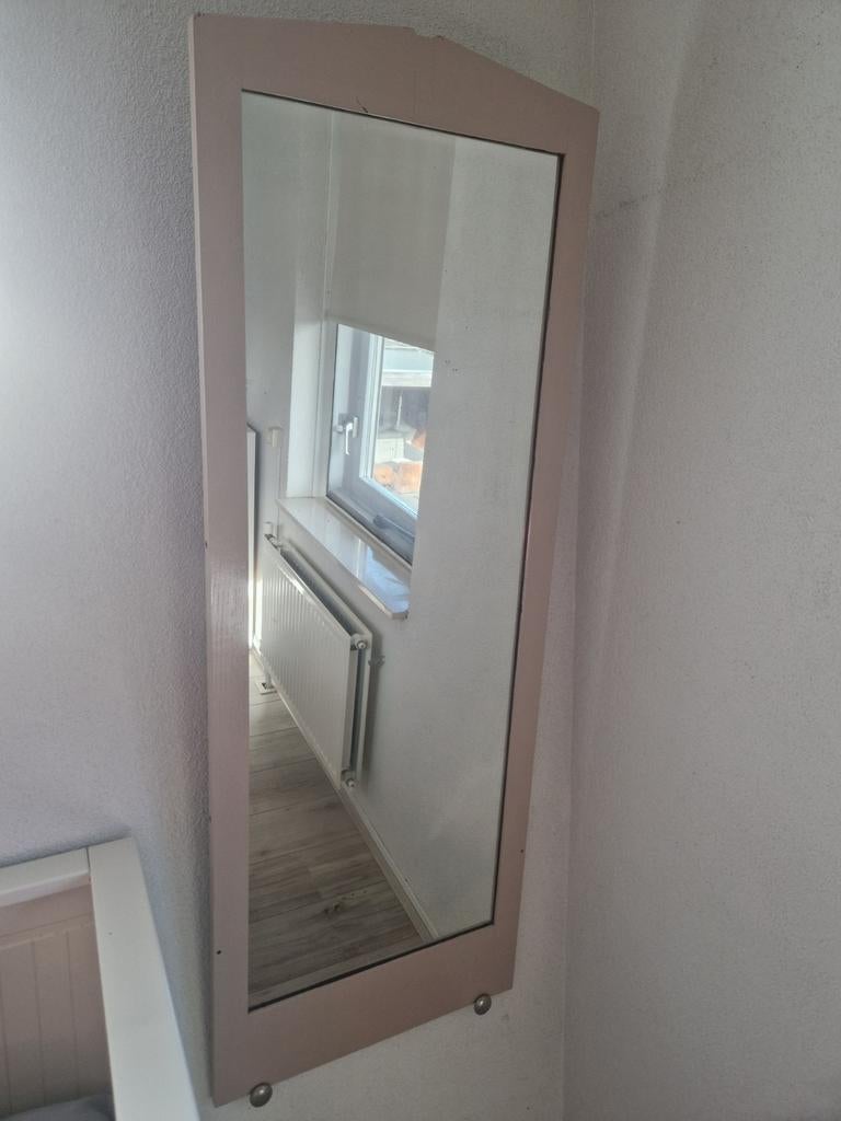 Brocante spiegel, Huis en Inrichting, Ophalen of Verzenden, Rechthoekig, Minder dan 50 cm, Minder dan 100 cm