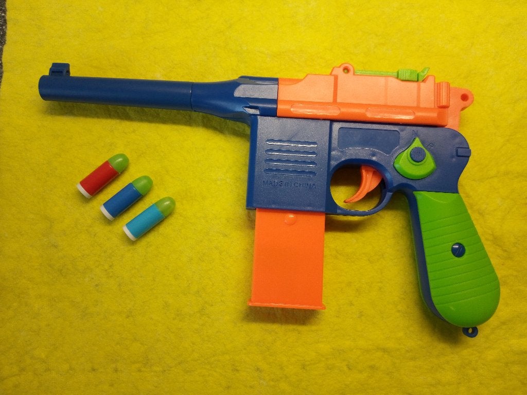 Speelgoed model pistool Mauser C96 broomhandle, Ophalen of Verzenden, Overige soorten, Nederland, Overige typen