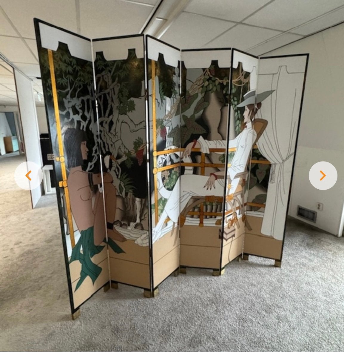 Uniek Letiticia Kamerscherm - Galerie Clair - 2-zijdig, Huis en Inrichting, Ophalen, Zo goed als nieuw