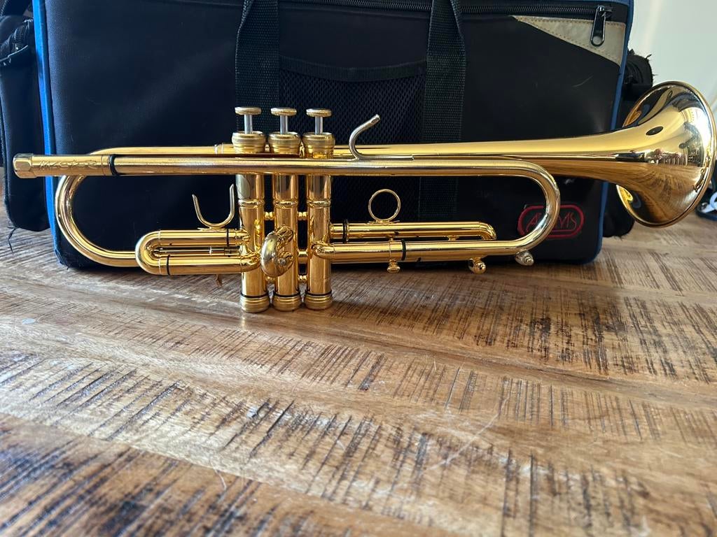 Stomvi Master verguld ML 27, Ophalen, Gebruikt, Bes-trompet, Met koffer