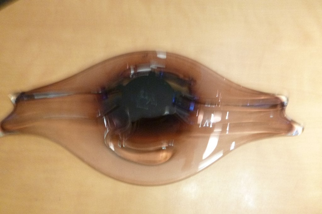 prachtige oude schaal van glas (Leerdam gemerkt), Ophalen of Verzenden, Overige typen